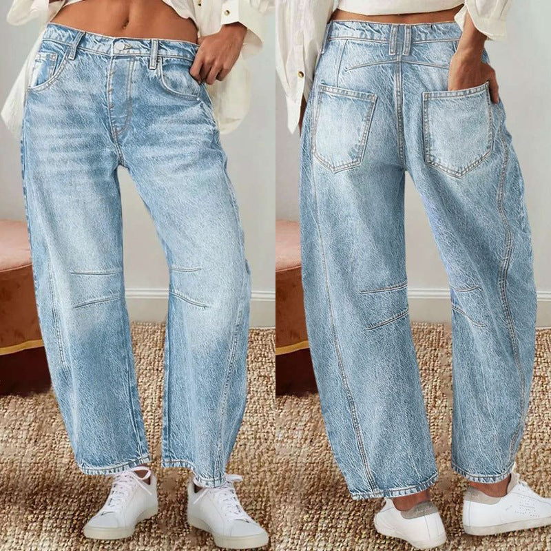 ヴィンテージバナナパンツ、ストレートデニム