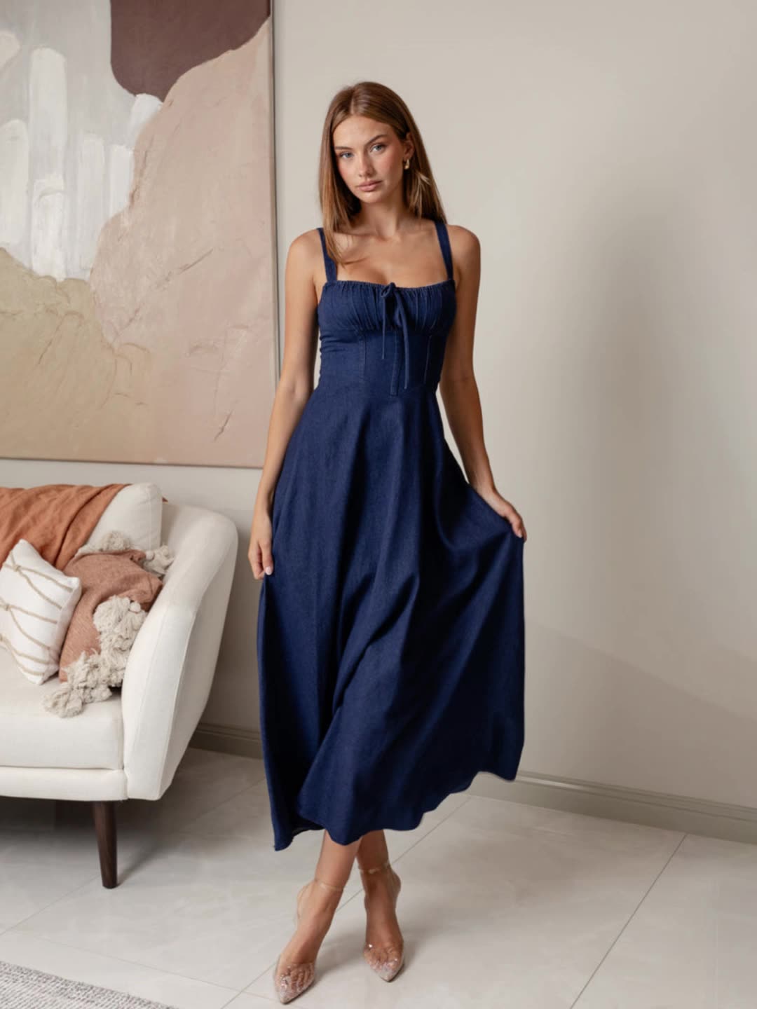 Sexy Camisole Denim Dress
