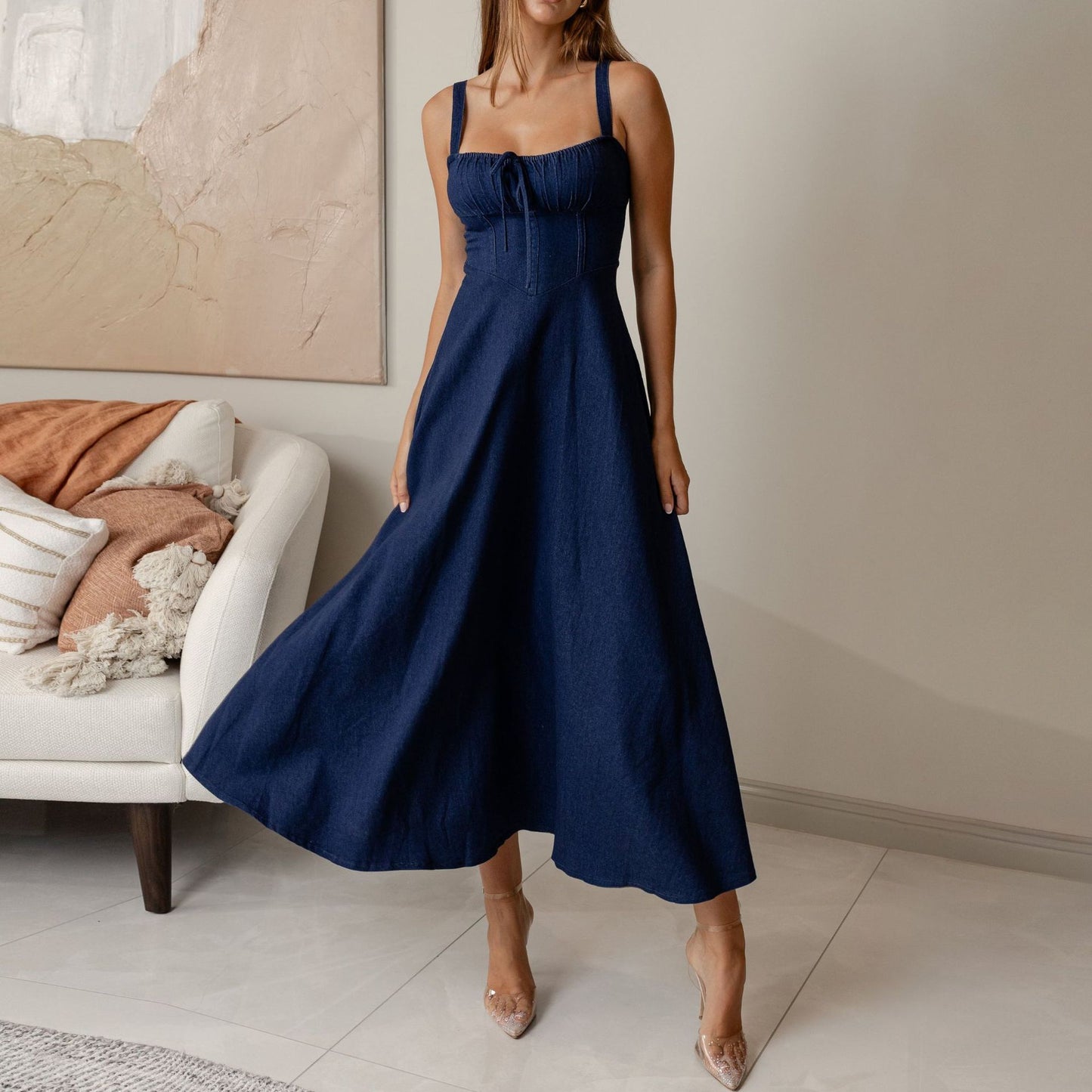 Sexy Camisole Denim Dress