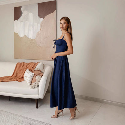 Sexy Camisole Denim Dress